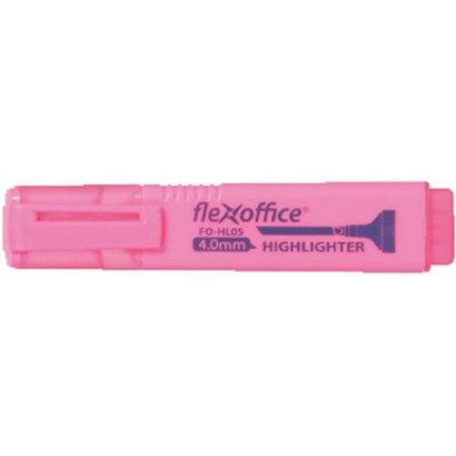 Szövegkiemelő, 1-4 mm, FLEXOFFICE "HL05", rózsaszín