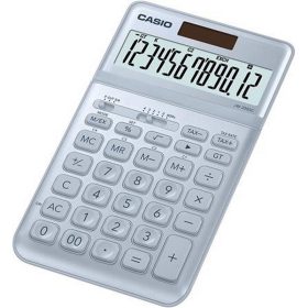   Számológép, asztali, 12 számjegy, CASIO "JW 200SC", acélkék