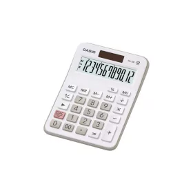   Számológép, asztali, 12 számjegy, CASIO "MX 12WE", fehér