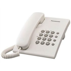   Telefon, vezetékes, PANASONIC "KX-TS500HGW", fehér