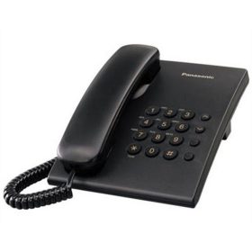   Telefon, vezetékes, PANASONIC "KX-TS500HGB", fekete