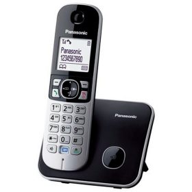  Telefon, vezeték nélküli, PANASONIC "KX-TG6811PDB", fekete