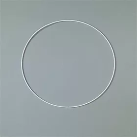 Fém karika, fehér, EFCO, 18 cm