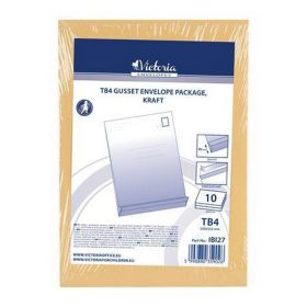   Redős-talpas tasak csomag, TB4, szilikonos, 40 mm talp, VICTORIA PAPER, barna kraft