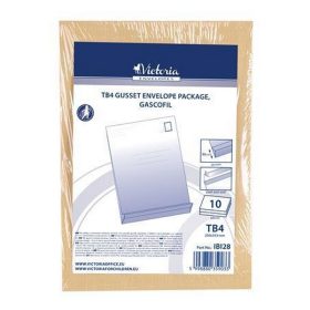   Redős-talpas tasak csomag, TB4, szilikonos, 50 mm talp, VICTORIA PAPER, barna gascofil