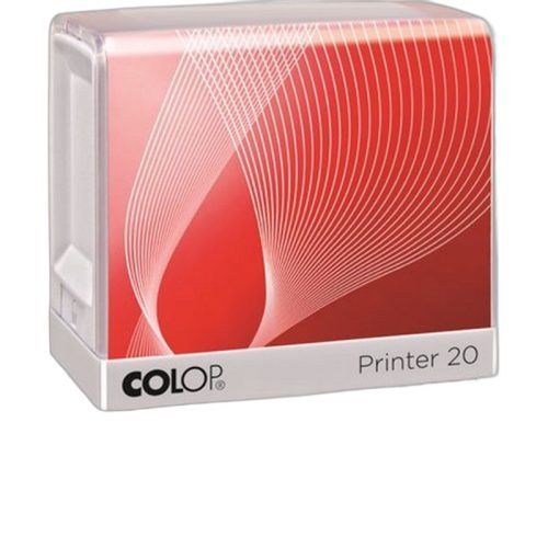 Bélyegző, COLOP "Printer IQ 20" fehér ház - fekete párnával