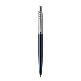   Golyóstoll, 0,7 mm, ezüst színű klip, royal kék tolltest, PARKER, "Royal Jotter", kék