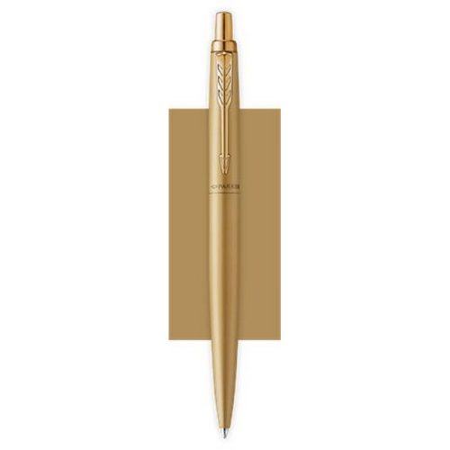 Golyóstoll, 0,7 mm, nyomógombos, arany színű klip, arany tolltest, PARKER, "Royal Jotter X...
