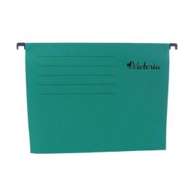 Függőmappa, karton, A4, VICTORIA OFFICE, zöld