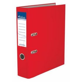   Iratrendező, 75 mm, A4, PP/karton, VICTORIA OFFICE, "Basic", piros