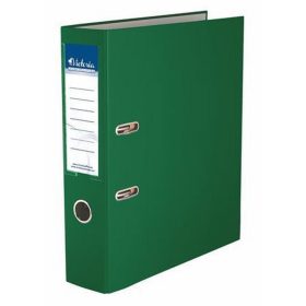   Iratrendező, 75 mm, A4, PP/karton, VICTORIA OFFICE, "Basic", zöld