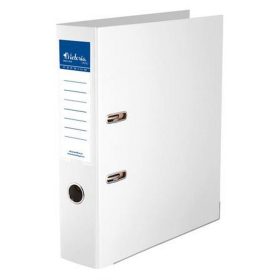   Iratrendező, 75 mm, A4, PP/PP, élvédő sínnel, VICTORIA OFFICE, "Premium", fehér