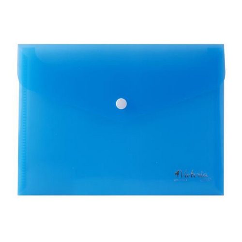 Irattartó tasak, A5, PP, patentos, VICTORIA OFFICE, kék