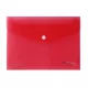 Irattartó tasak, A5, PP, patentos, VICTORIA OFFICE, piros