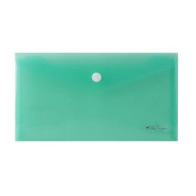 Irattartó tasak, DL, PP, patentos, VICTORIA OFFICE, zöld