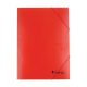 Gumis mappa, karton, A4, VICTORIA OFFICE, piros