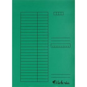 Gyorsfűző, karton, A4, VICTORIA OFFICE, zöld