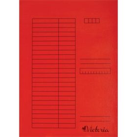 Gyorsfűző, karton, A4, VICTORIA OFFICE, piros