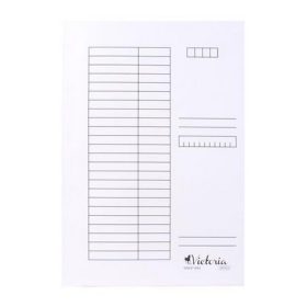 Pólyás dosszié, karton, A4, VICTORIA OFFICE, fehér