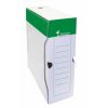   Archiválódoboz, A4, 100 mm, karton, VICTORIA OFFICE, zöld-fehér
