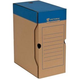   Archiválódoboz, A4, 150 mm, karton, VICTORIA OFFICE, natúr