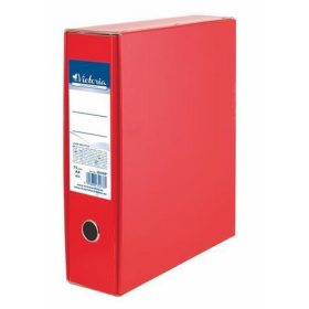   Tokos iratrendező, 75 mm, A4, karton, VICTORIA OFFICE, piros