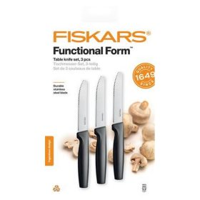   Késkészlet, asztali, 12 cm, FISKARS "Functional Form" fekete