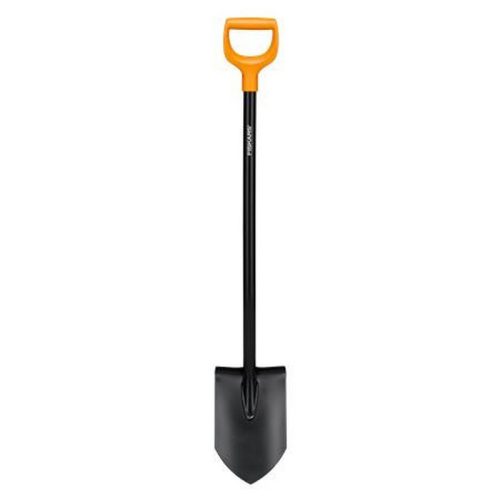 Ásó, hegyes, FISKARS "Solid", fekete