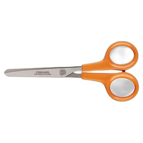 Olló, barkács, 13 cm, FISKARS "Classic", narancssárga