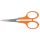 Olló, körömvágó, 10 cm, hajlított, FISKARS "Classic", narancssárga