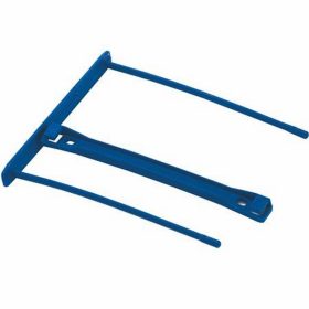   Lefűzőklip, műanyag, 100 mm, FELLOWES, Bankers Box® Pro, kék