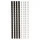 Spirál, műanyag, 6 mm, 10-20 lap, FELLOWES, 25 db, fekete