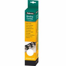   Spirál, műanyag, 14 mm, 81-100 lap, FELLOWES, 25 db, fehér