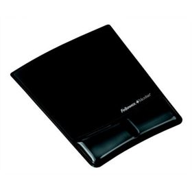   Egéralátét csuklótámasszal, FELLOWES "Health-V™ Crystal", fekete