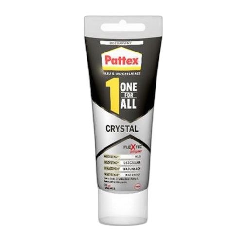 Ragasztó, építési-szerelési, 90 g, HENKEL "Pattex One for All Crystal"