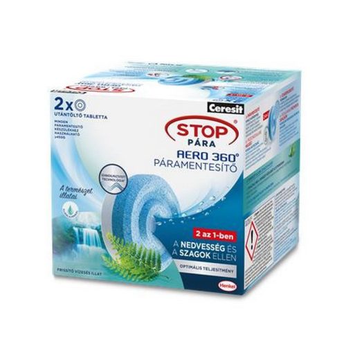Páramentesítő utántöltő tabletta, HENKEL "Stop Pára Aero", frissítő vízesés