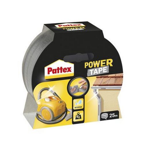 Ragasztószalag, 50 mm x 25 m, HENKEL "Pattex Power Tape", ezüst