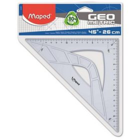   Háromszög vonalzó, műanyag, 45°, 26 cm, MAPED "Geometric"