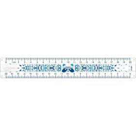   Vonalzó, műanyag, törhetetlen, 20 cm, MAPED "Study Unbreakable Fancy", vegyes színek