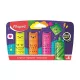 Szövegkiemelő készlet, 1-5 mm, MAPED „Fluo Peps Mini Kawaii”, 4 különböző szín
