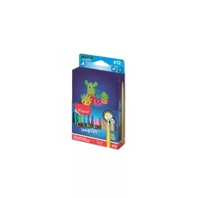   Filctoll készlet, 3,7 mm, kimosható, dobozos, MAPED „Color'Peps Long Life 2”, 12 különböző...