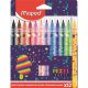 Filctoll készlet, 2,8 mm, kimosható, MAPED "Pixel Party", 12 különböző szín