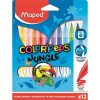   Filctoll készlet, 2,8 mm, kimosható, MAPED "Color'Peps Jungle", 12 különböző szín