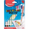   Filctoll készlet, MAPED "Color'Peps Duo Tip", 10 különböző szín
