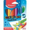   Zsírkréta, MAPED "Color'Peps" PlastiClean, 12 különböző szín