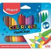   Zsírkréta, MAPED "Color'Peps" PlastiClean, 18 különböző szín