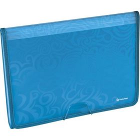   Harmonikamappa, A4, 6 részes, PP, gumis, PANTA PLAST "Tai Chi", kék