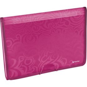   Harmonikamappa, A4, 6 részes, PP, gumis, PANTA PLAST "Tai Chi", málna