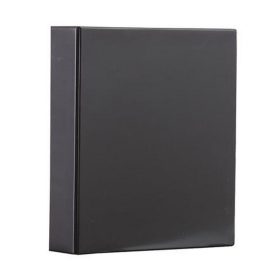   Gyűrűs könyv, panorámás, 4 gyűrű, 80 mm, A4, PVC, PANTA PLAST, fekete