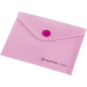   Irattartó tasak, A6, PP, patentos, 160 mikron, PANTA PLAST, pasztell rózsaszín